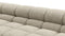 Tufty - Tufty Sectional, Large Right Corner, Beige Gray Chenille