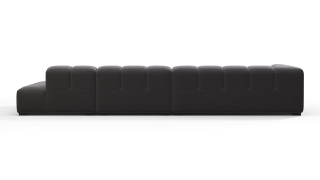 Tufty - Tufty Sectional, Large, Right Chaise, Ink Brushed Weave