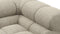 Tufty - Tufty Sectional, Large, Left Chaise, Beige Gray Chenille
