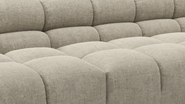 Tufty - Tufty Sectional, Large, Left Chaise, Beige Gray Chenille