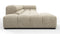 Tufty - Tufty Sectional, Large, Left Chaise, Beige Gray Chenille