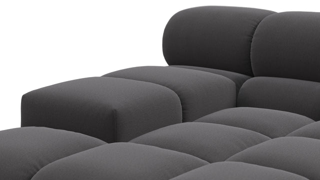 Tufty - Tufty Sectional, Left Corner, Ink Brushed Weave