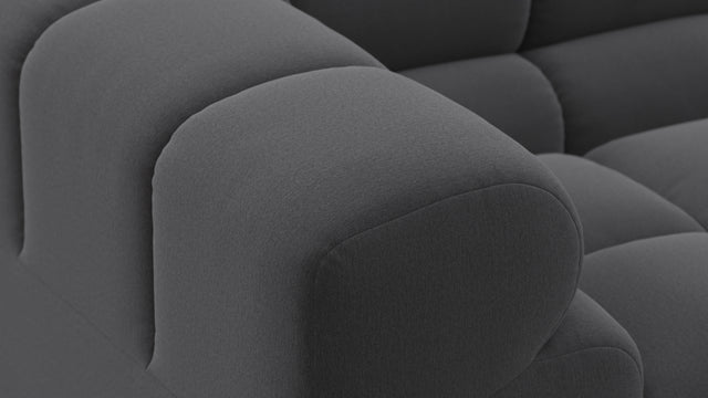 Tufty - Tufty Sectional, Right Corner, Ink Brushed Weave