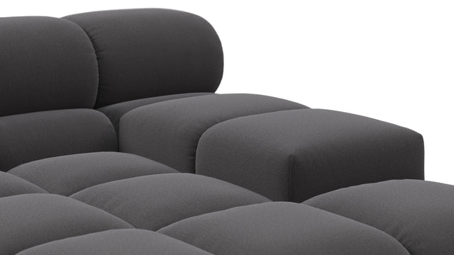 Tufty - Tufty Sectional, Right Corner, Ink Brushed Weave