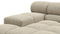 Tufty - Tufty Sectional, Left Corner, Beige Gray Chenille