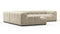 Tufty - Tufty Sectional, Left Corner, Beige Gray Chenille