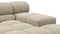 Tufty - Tufty Sectional, Right Corner, Beige Gray Chenille