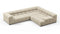 Tufty - Tufty Sectional, Right Corner, Beige Gray Chenille