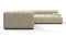 Tufty - Tufty Sectional, Right Corner, Beige Gray Chenille