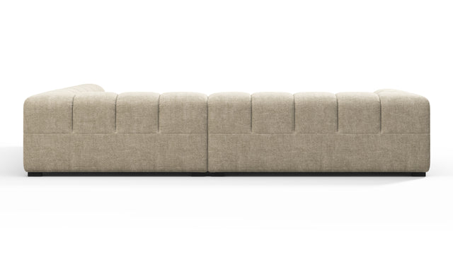 Tufty - Tufty Sectional, Right Corner, Beige Gray Chenille