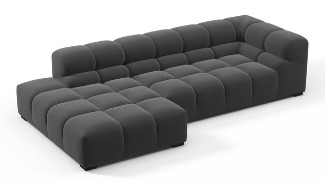 Tufty - Tufty Sectional, Small L, Left, Ink Brushed Weave