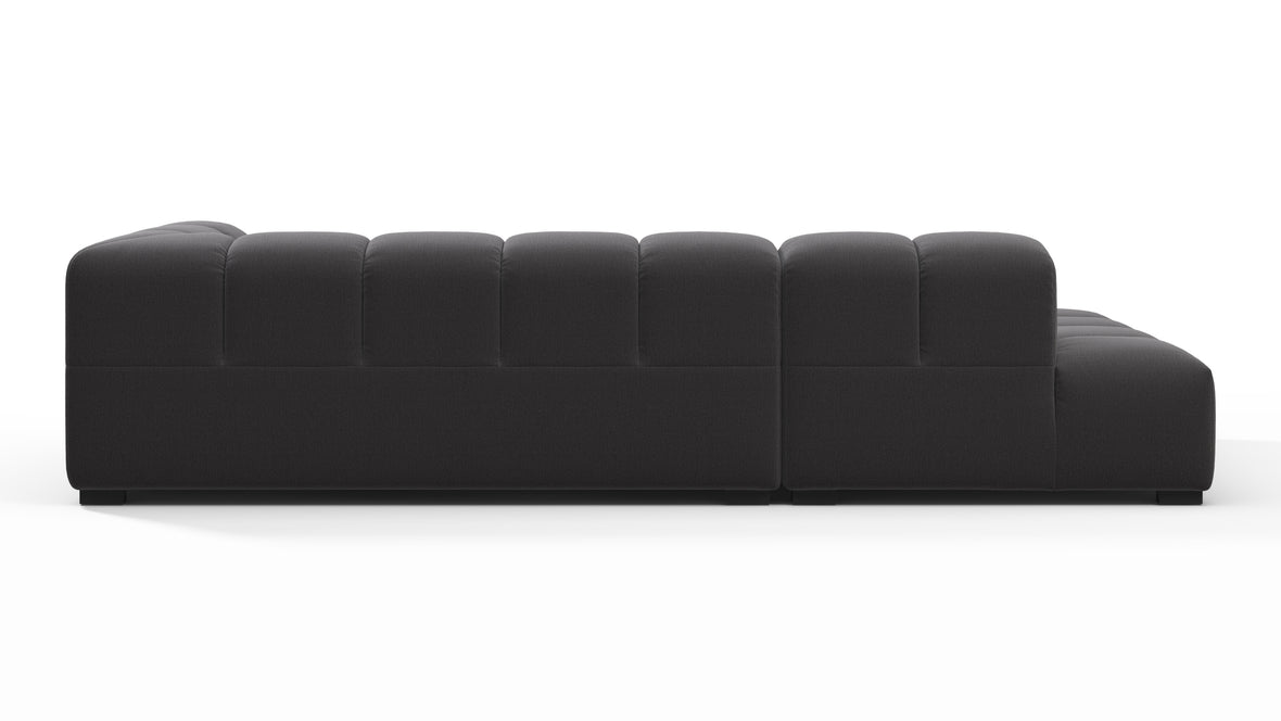 Tufty - Tufty Sectional, Small L, Left, Ink Brushed Weave