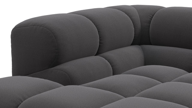 Tufty - Tufty Sectional, Small L, Right, Ink Brushed Weave