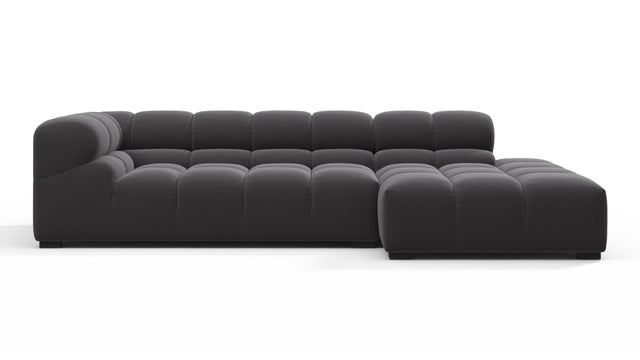 Tufty - Tufty Sectional, Small L, Right, Ink Brushed Weave