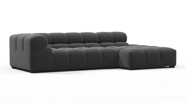 Tufty - Tufty Sectional, Small L, Right, Ink Brushed Weave