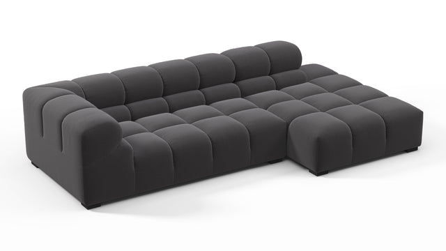 Tufty - Tufty Sectional, Small L, Right, Ink Brushed Weave