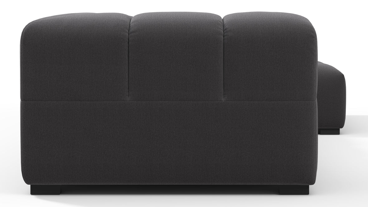 Tufty - Tufty Sectional, Small L, Right, Ink Brushed Weave
