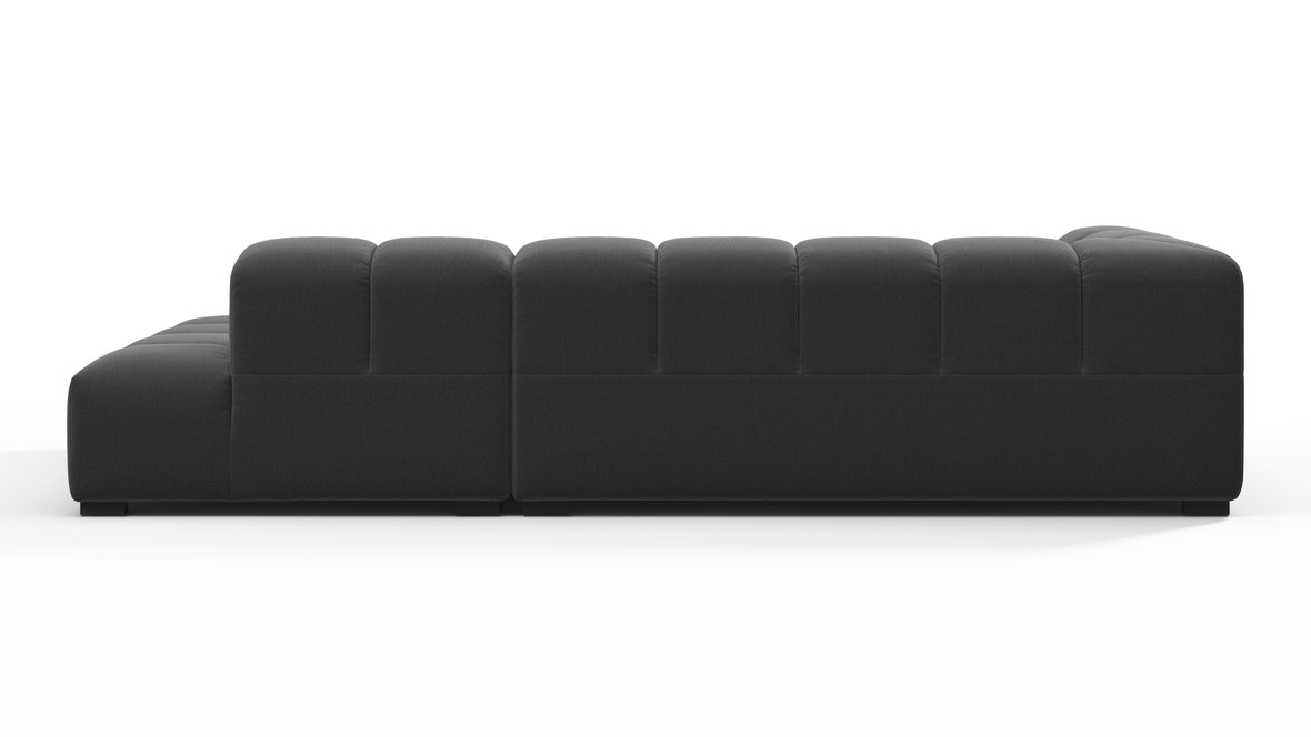Tufty - Tufty Sectional, Small L, Right, Ink Brushed Weave