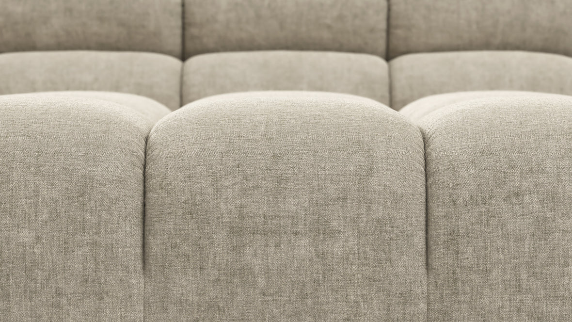 Tufty - Tufty Sectional, Small L, Left, Beige Gray Chenille