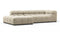 Tufty - Tufty Sectional, Small L, Left, Beige Gray Chenille
