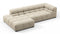 Tufty - Tufty Sectional, Small L, Left, Beige Gray Chenille