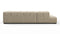 Tufty - Tufty Sectional, Small L, Left, Beige Gray Chenille