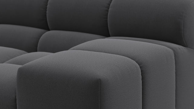 Tufty - Tufty Sectional, Small, Right Chaise, Ink Brushed Weave