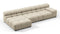 Tufty - Tufty Sectional, Small, Left Chaise, Beige Gray Chenille