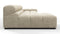 Tufty - Tufty Sectional, Small, Left Chaise, Beige Gray Chenille