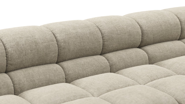 Tufty - Tufty Sectional, U Shape, Beige Gray Chenille