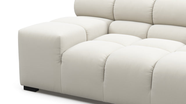Tufty - Tufty Sectional, Extra Large Left Corner, Oatmeal Brushed Weave