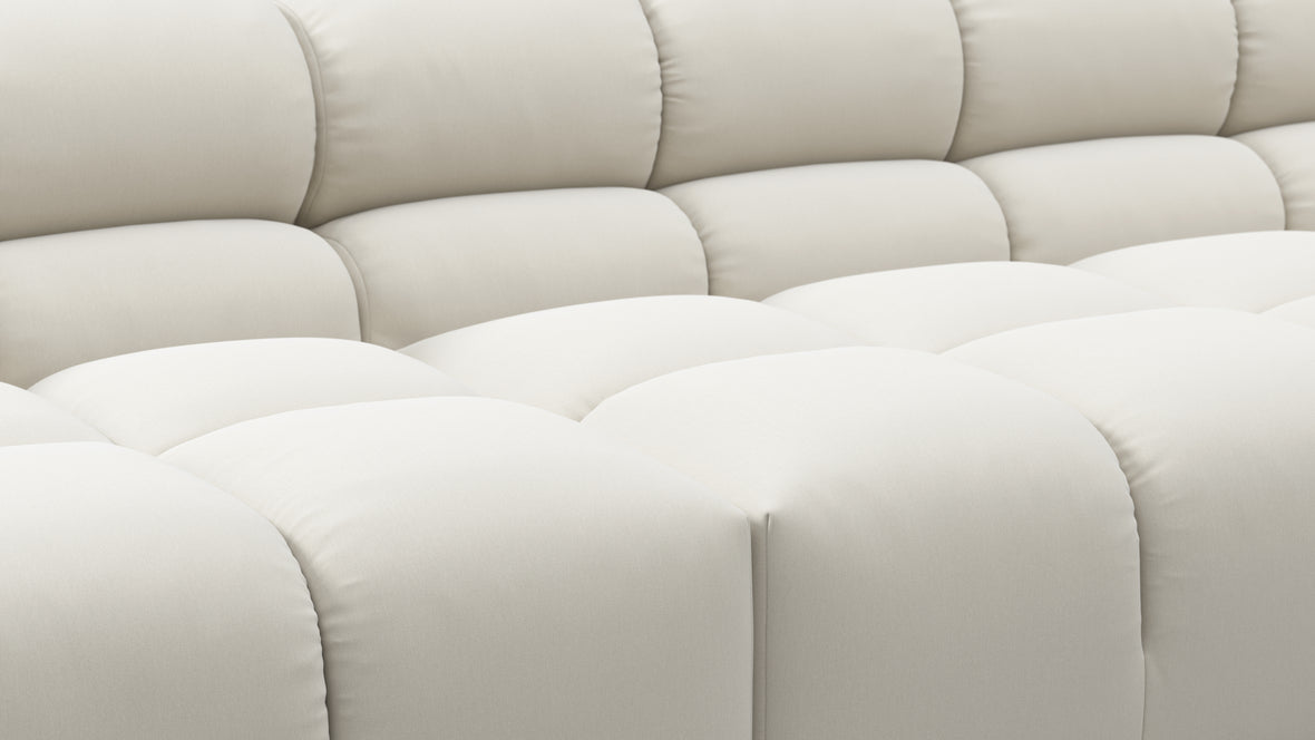 Tufty - Tufty Sectional, Extra Large Left Corner, Oatmeal Brushed Weave