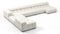Tufty - Tufty Sectional, Extra Large Left Corner, Oatmeal Brushed Weave