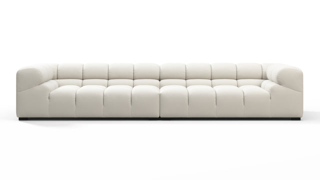 Tufty - Tufty Sectional, Extra Large Sofa, Oatmeal Brushed Weave