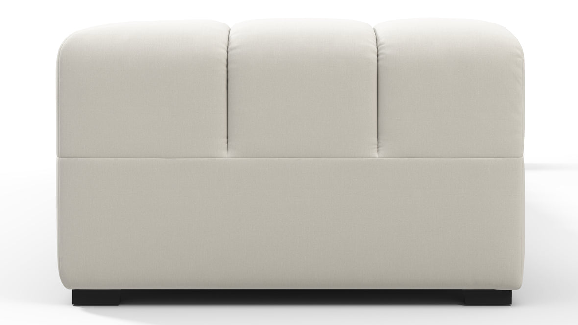 Tufty - Tufty Sectional, Extra Large Sofa, Oatmeal Brushed Weave