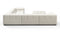 Tufty - Tufty Sectional, Large Left Corner, Oatmeal Brushed Weave