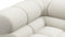 Tufty - Tufty Sectional, Large, Right Chaise, Oatmeal Brushed Weave
