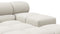 Tufty - Tufty Sectional, Right Corner, Oatmeal Brushed Weave