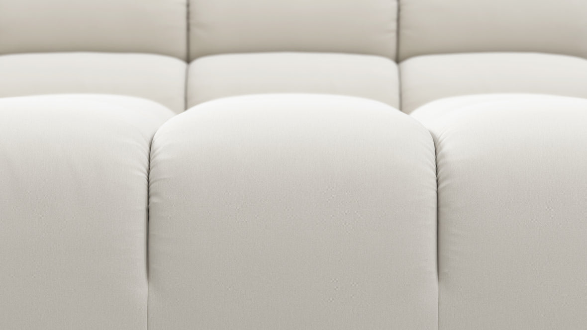Tufty - Tufty Sectional, Small L, Left, Oatmeal Brushed Weave