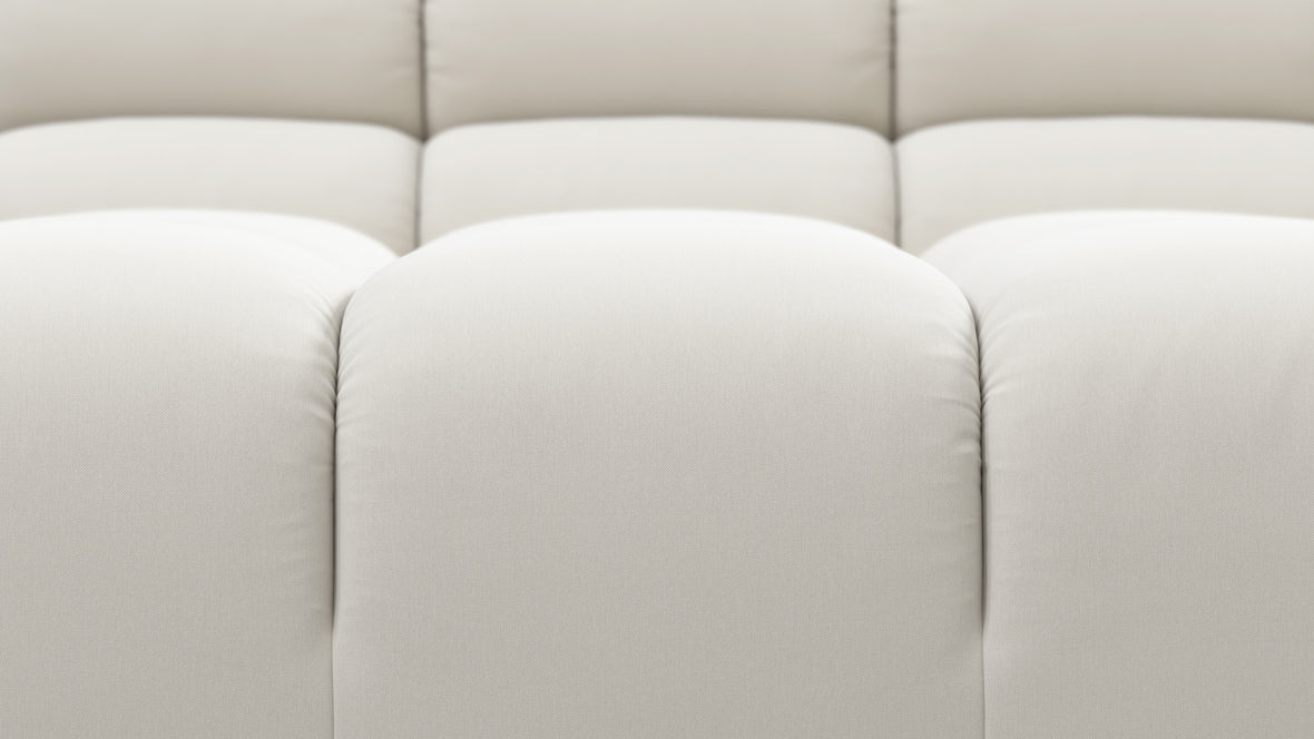 Tufty - Tufty Sectional, Small L, Right, Oatmeal Brushed Weave