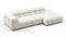 Tufty - Tufty Sectional, Small L, Right, Oatmeal Brushed Weave