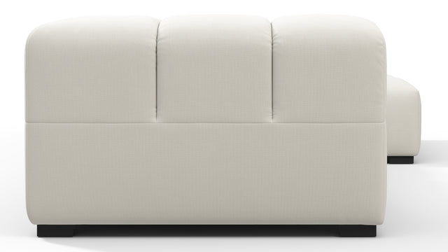 Tufty - Tufty Sectional, Small L, Right, Oatmeal Brushed Weave
