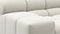 Tufty - Tufty Sectional, Small, Left Chaise, Oatmeal Brushed Weave