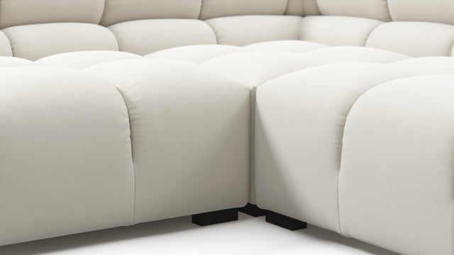 Tufty - Tufty Sectional, U Shape, Oatmeal Brushed Weave