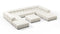 Tufty - Tufty Sectional, U Shape, Oatmeal Brushed Weave