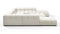 Tufty - Tufty Sectional, U Shape, Oatmeal Brushed Weave