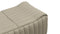 Sandra - Sandra Ottoman, Beige Gray Vegan Leather