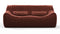 Sandra - Sandra Two Seater Sofa, Burgundy Velvet