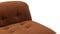 Soriana - Soriana Lounge Chair, Burnt Orange Vegan Suede