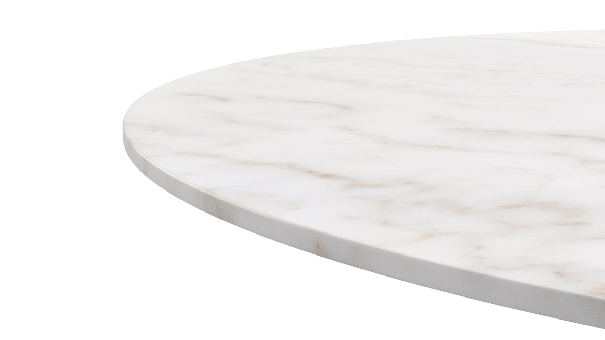 Aarhus - Aarhus Round Dining Table, Calacatta Marble, 47in
